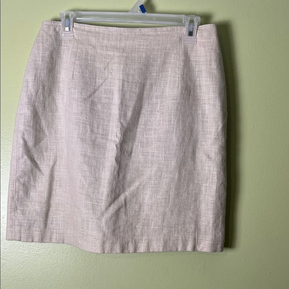 Brandon Thomas Cream Pencil Skirt